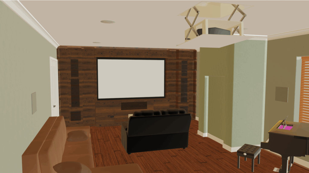 cinema concept 3D walk through