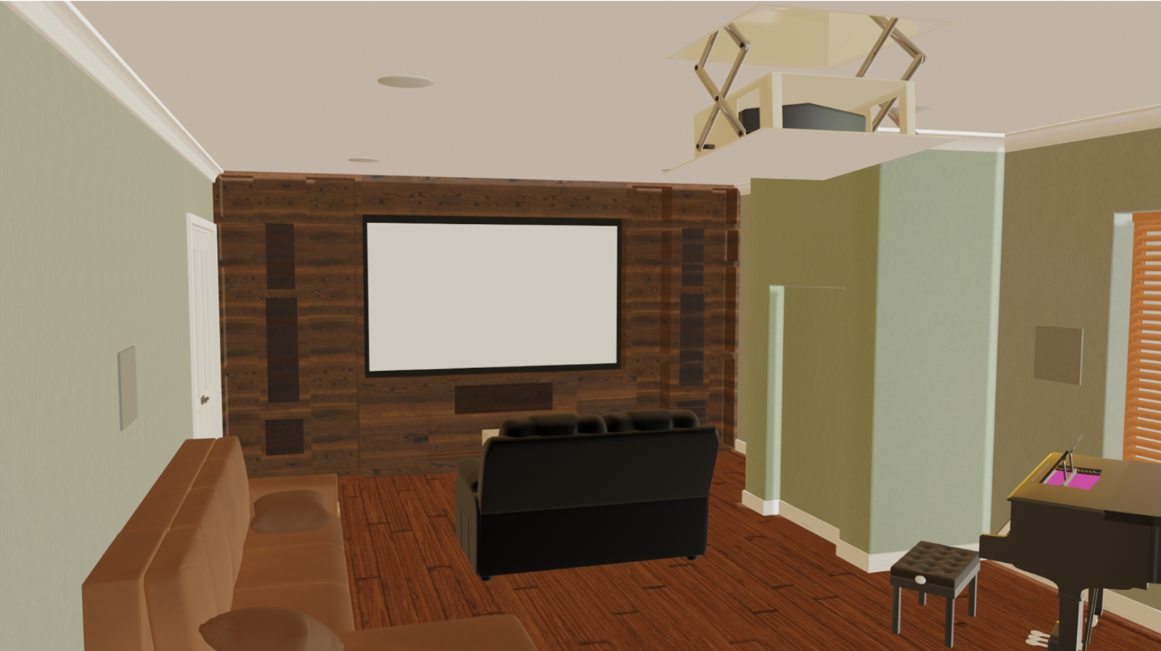 cinema concept 3D walk through